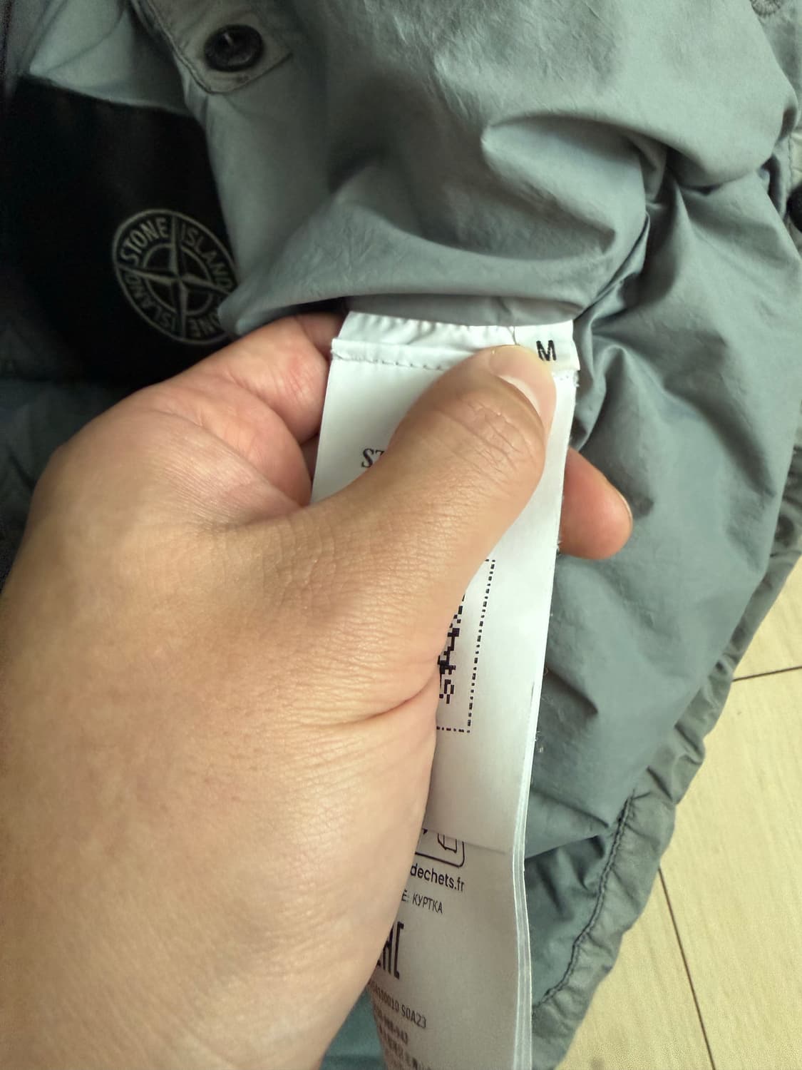 스톤아일랜드 25FW 크링클랩스 논후드 그레이 패딩 M 상품이미지2