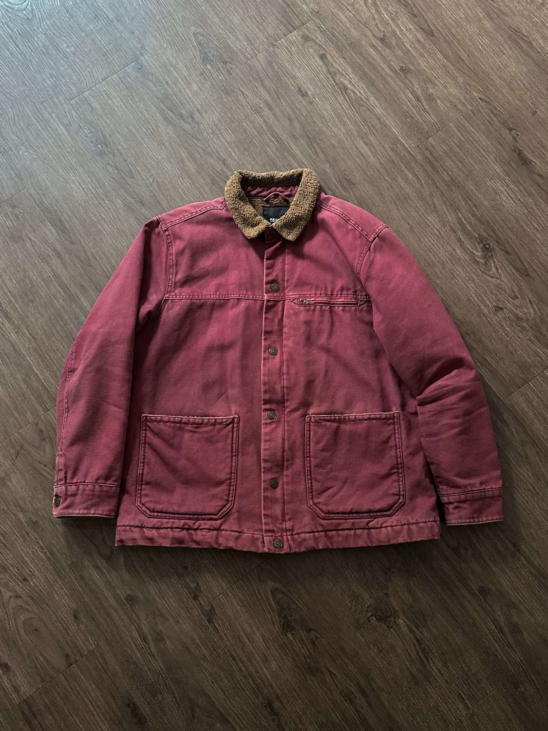 Pull & Bear 버건디 쉐르파 초어 자켓 상품이미지8