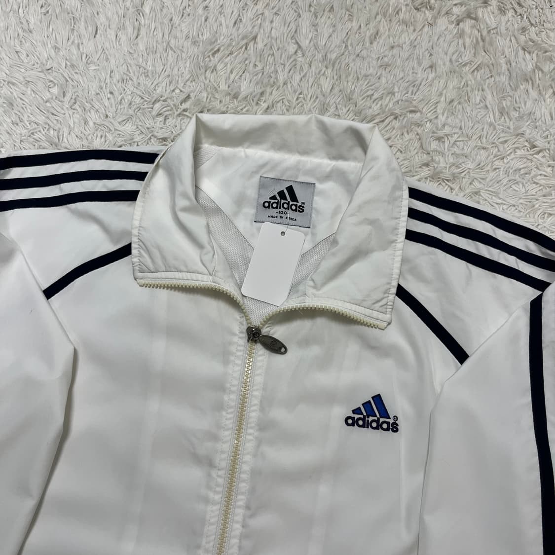 Adidas 90’s white windbreaker 상품이미지5