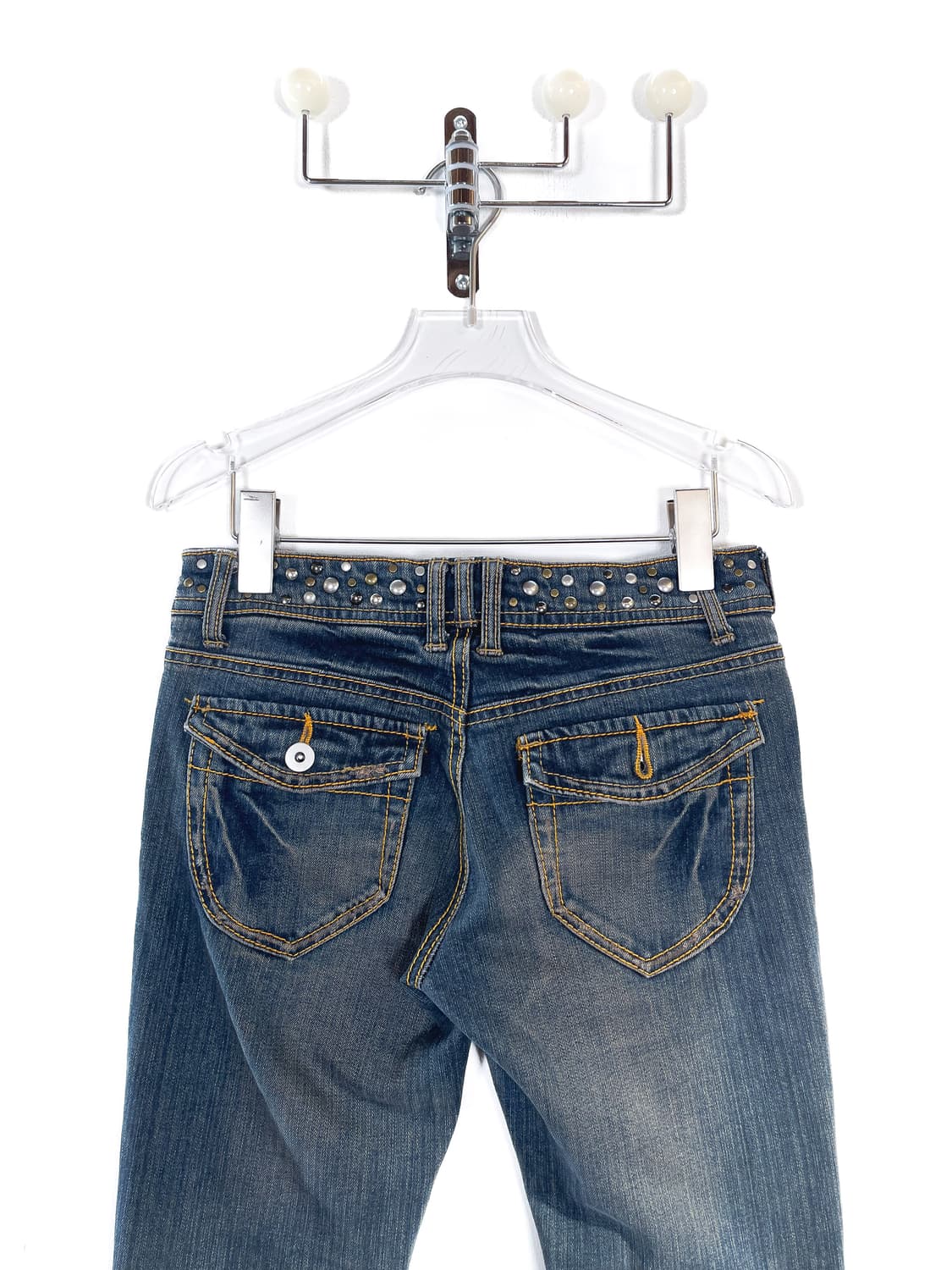 빈티지 스터드 부츠컷 데님팬츠 상품이미지6