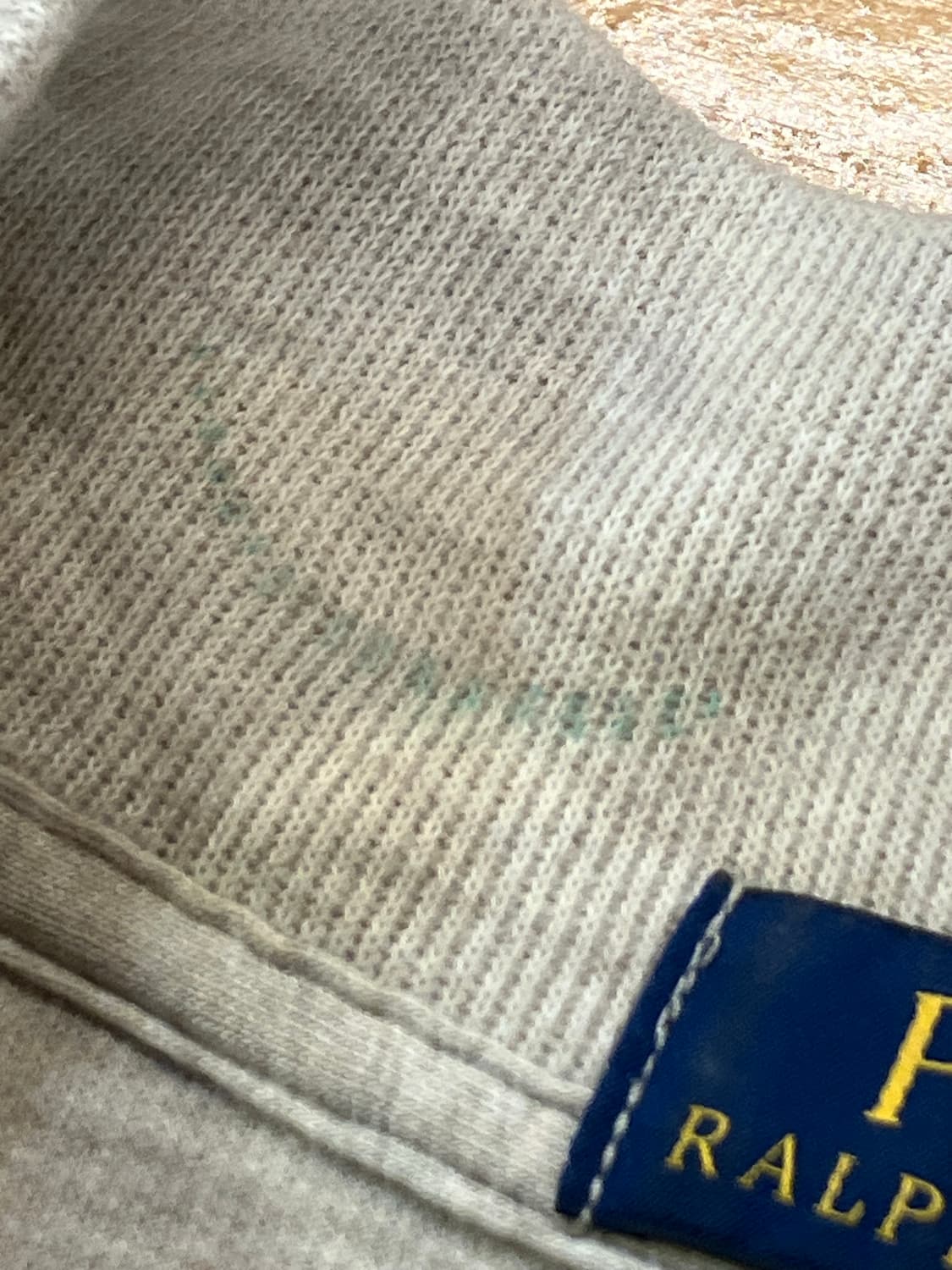 폴로 랄프로렌 아노락 반집업 니트 베이지 XL  #csz2602 상품이미지8