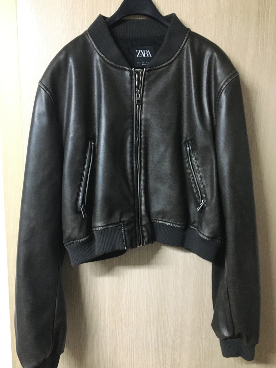 자라 레더 블루종 상품이미지2