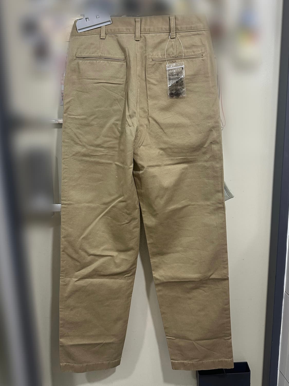 니클로 스트레이트 치노팬츠 브라운 새상품 상품이미지3