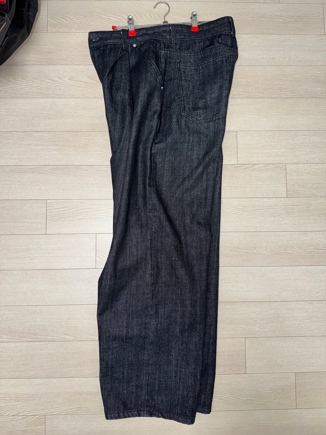 YOUTH 스트럭쳐 와이드 데님 블랙 상품이미지2