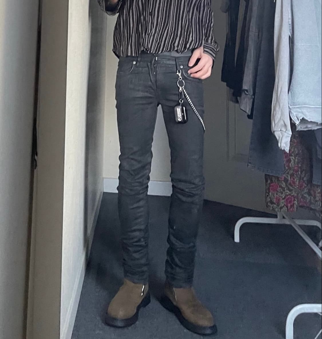 Dior Leather Coating Jean 상품이미지1