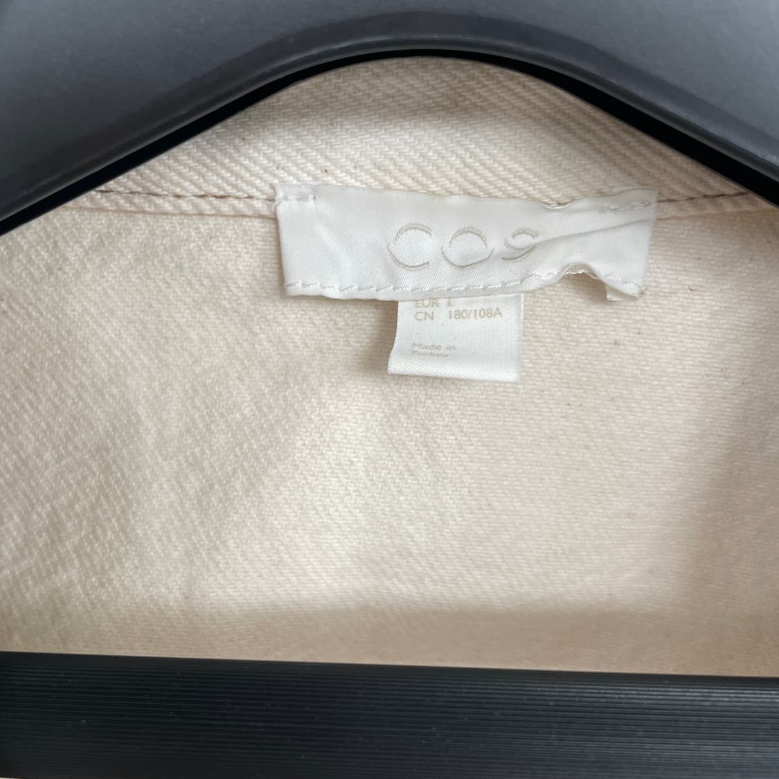 코스 아이보리 아이보리 데님 반팔 오버핏 아우터 셔츠 상품이미지7