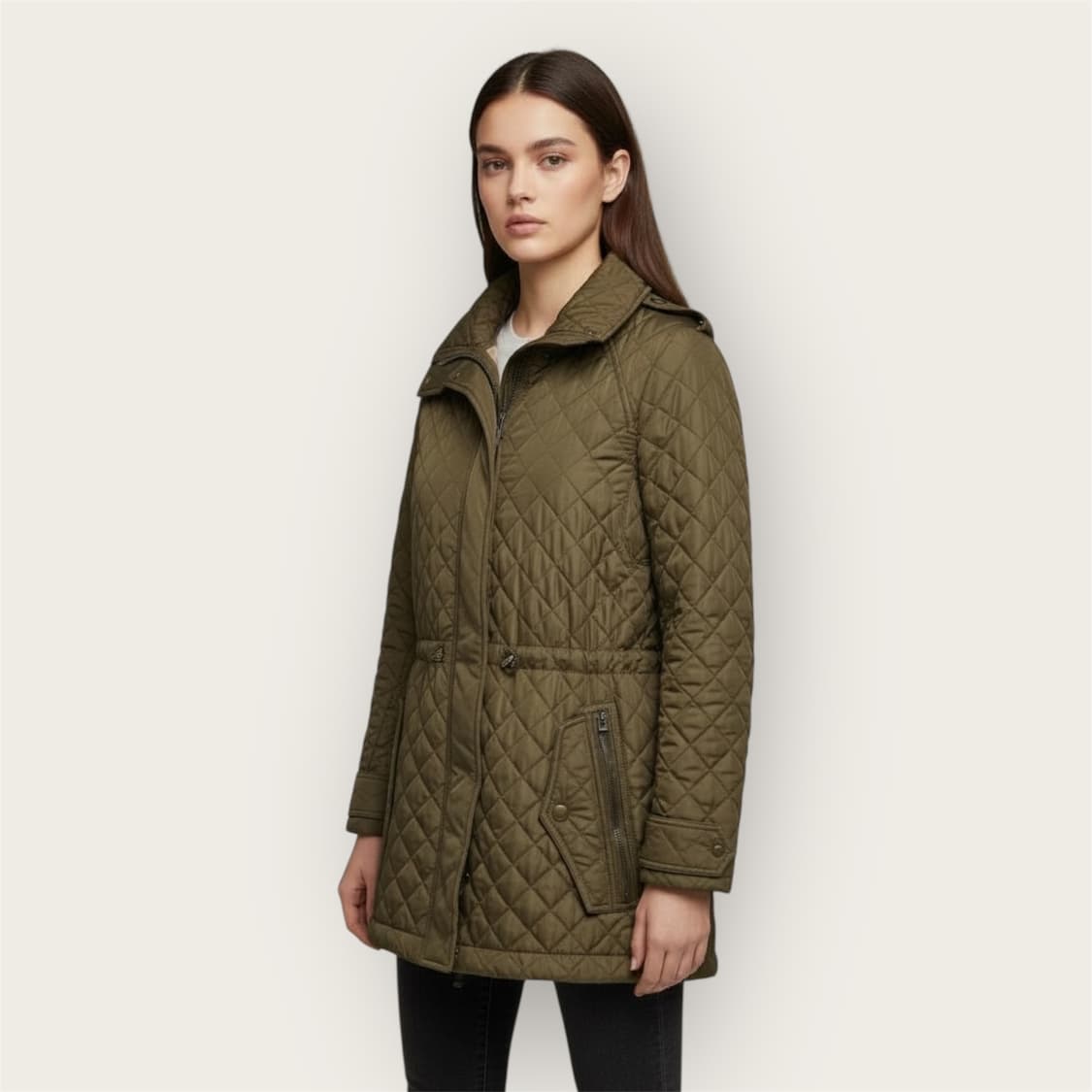 S/ 버버리 퀄팅 노바체크 경량 패딩자켓 상품이미지1