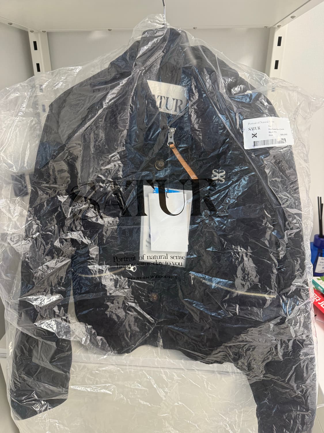 세터SATUR(폭스 스웨이드 숏 자켓)블랙_여성제품 상품이미지5