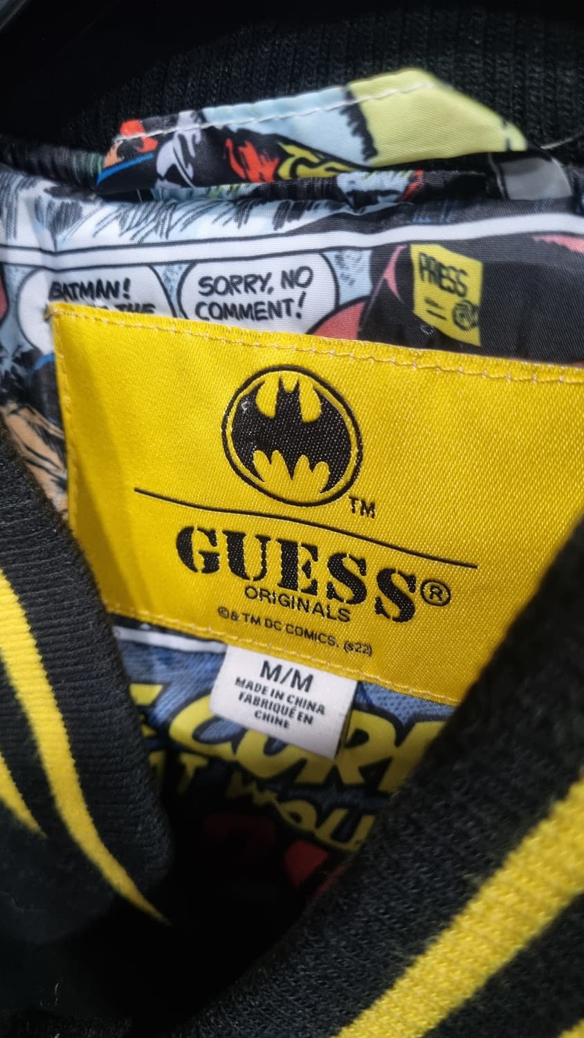게스(guess) 리미티드 베트맨 바시티(야구점퍼) 국내105(가단58) 상품이미지2