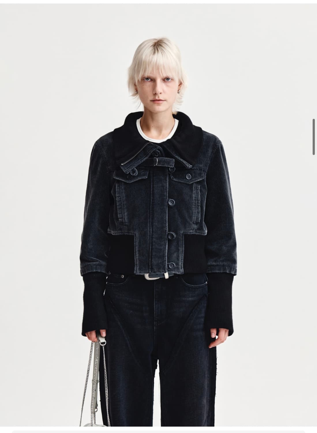 마뗑킴 코듀로이 봄버 자켓 s 사이즈 상품이미지1