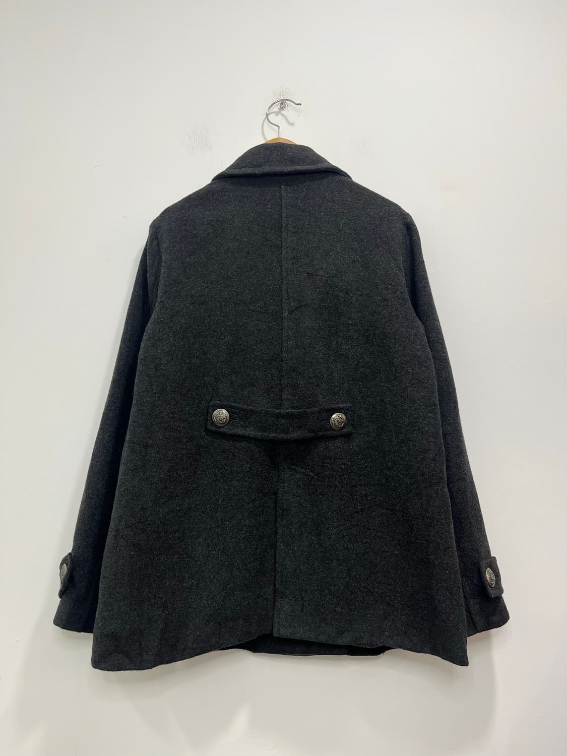 일본 빈티지 락펑크 투버튼 하프 코트 상품이미지8