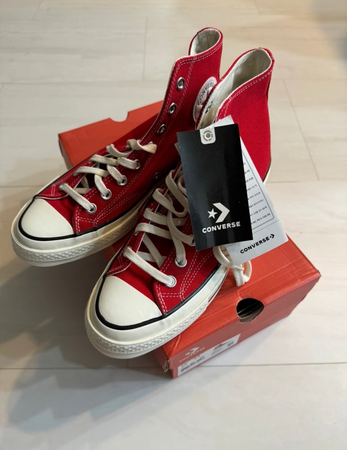 컨버스 척 70 하이 (에나멜 레드) 상품이미지2