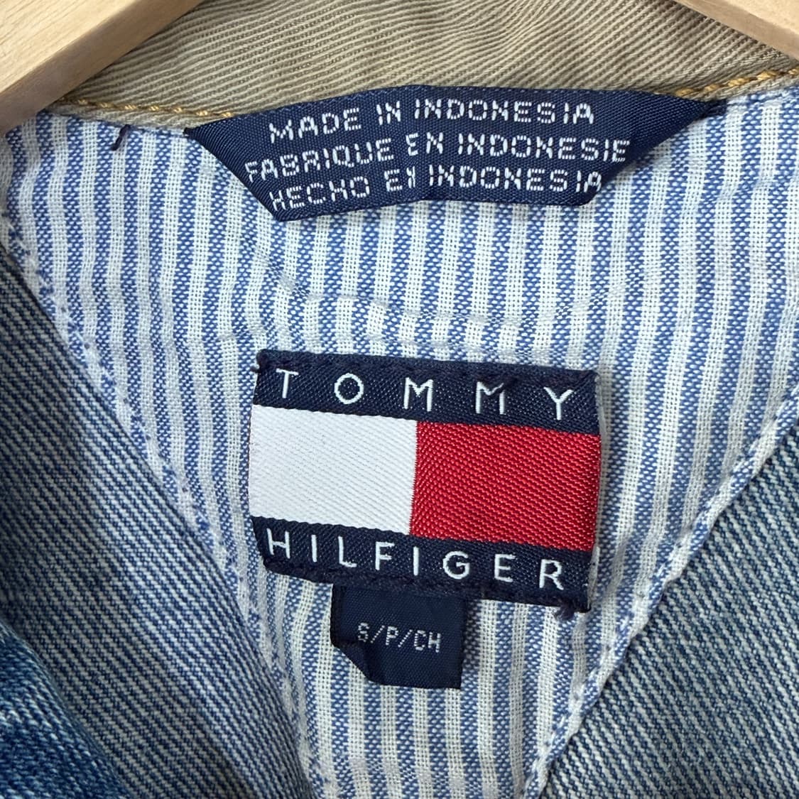 [S] 90s 타미힐피거 올드스쿨 데님자켓 상품이미지8
