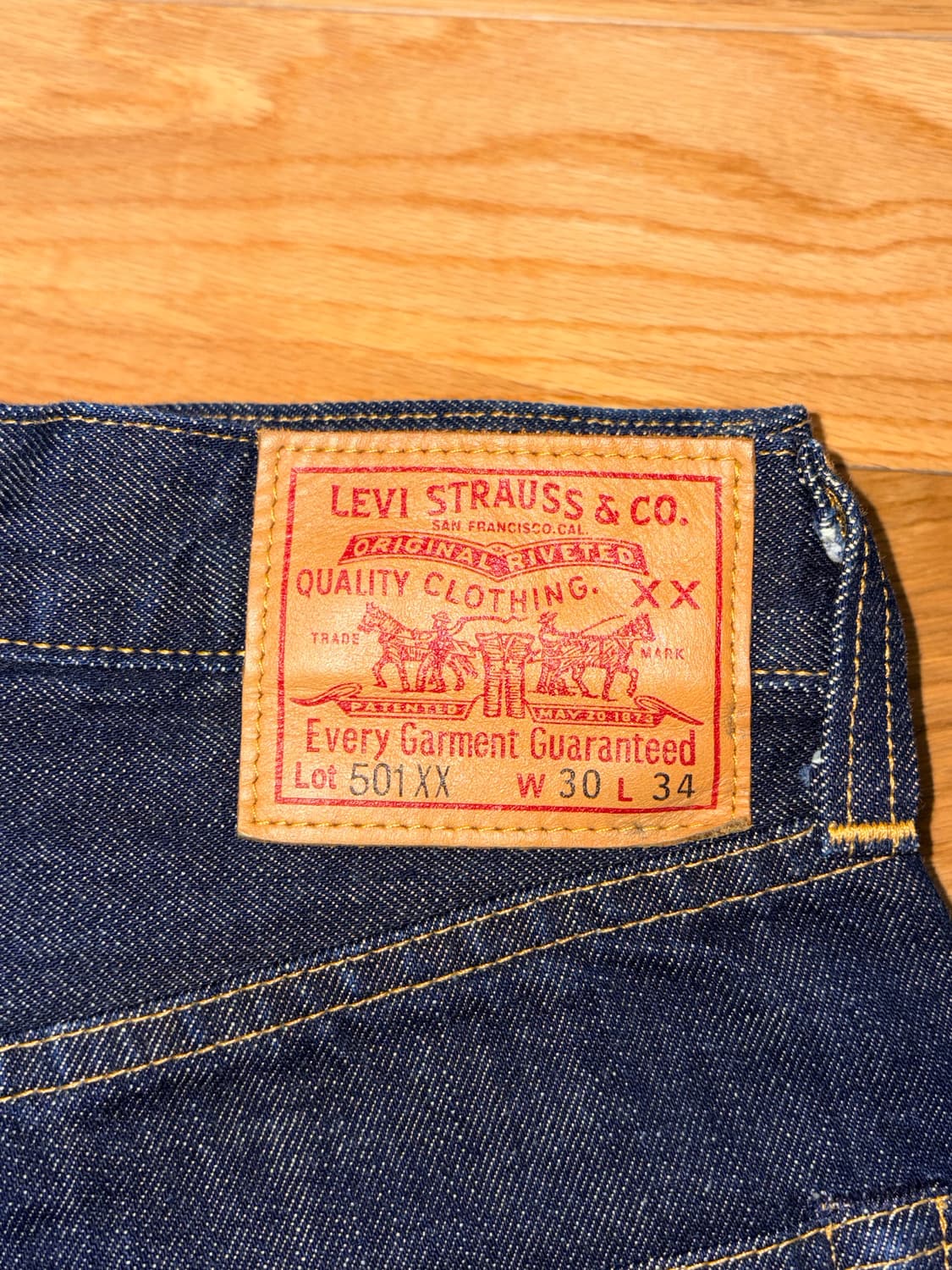 리바이스 LVC 47501린스드 W30 L34 상품이미지2