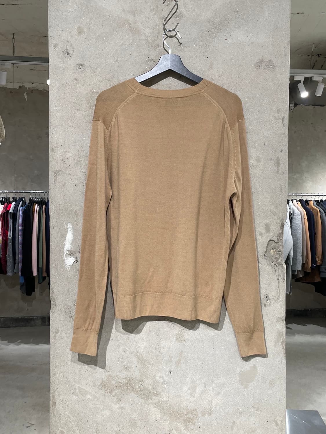 메종 키츠네 베이지 폭스 로고 울 니트 상품이미지6