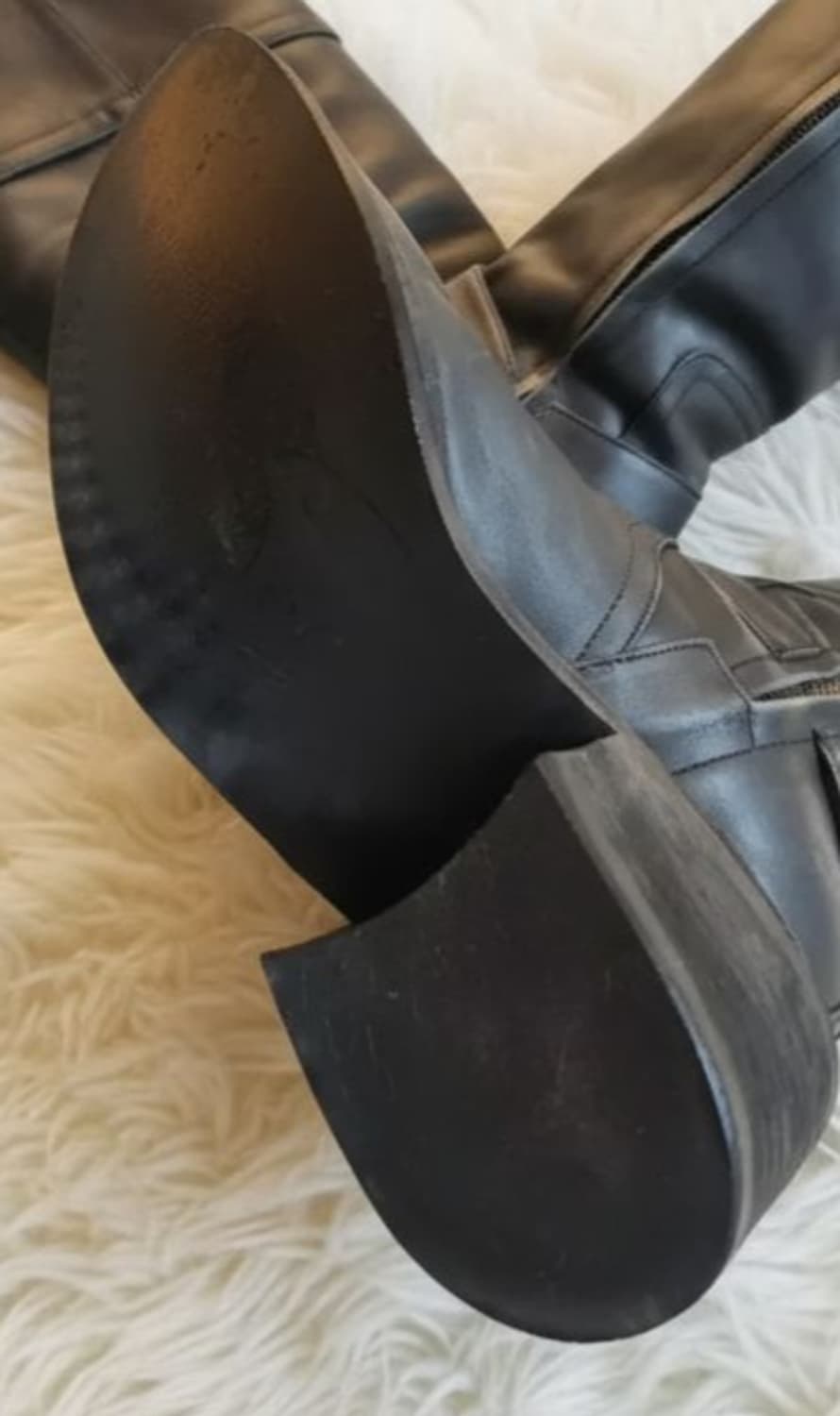 럭키슈에뜨 리얼소가죽 롱부츠 블랙 240 상품이미지4