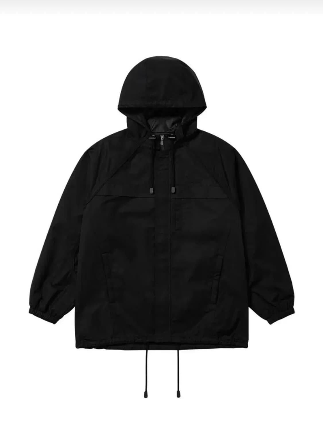 웰빙익스프레스 middle length windbreaker /black 상품이미지1
