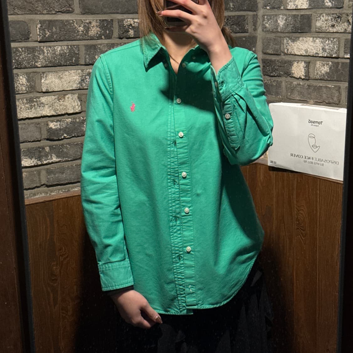 여S) 폴로 랄프로렌 그린 옥스포드 셔츠 상품이미지9