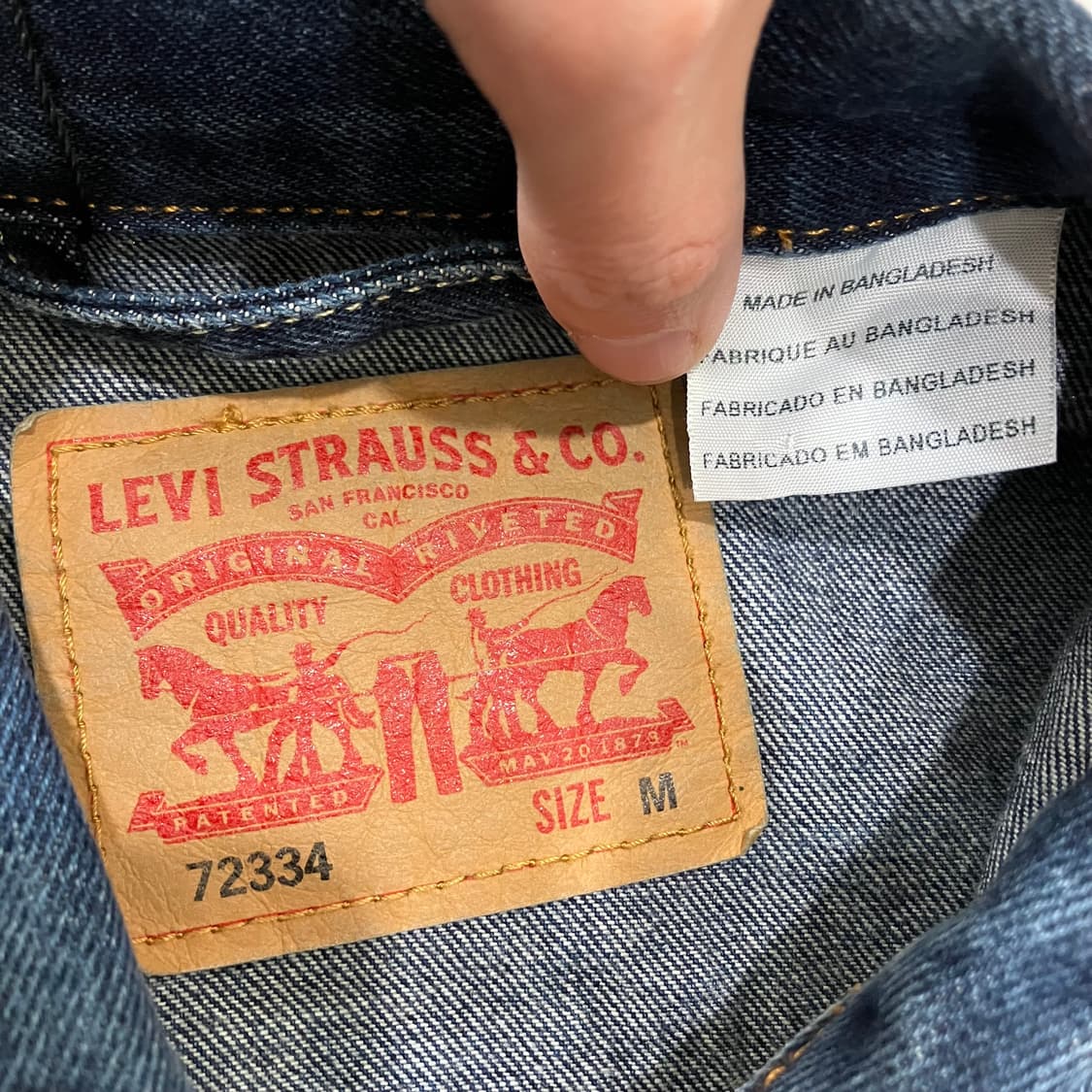 481 리바이스 데님 청자켓 상품이미지3