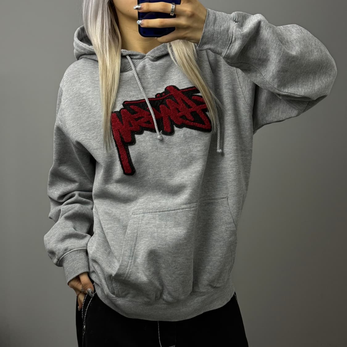 스투시 00‘s 엠브로이드 로고 후드티 상품이미지2