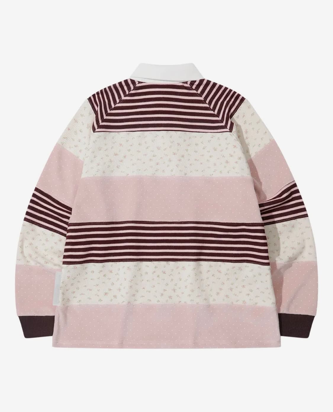 더뮤지엄비지터 스트라이프 패치워크 롱슬리브 상품이미지2