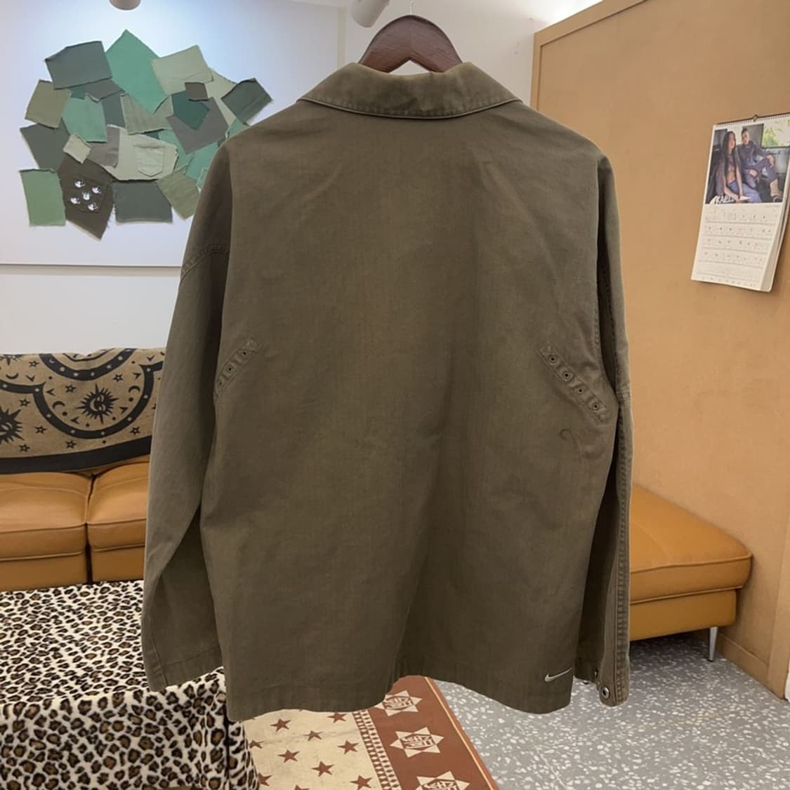 나이키 빈티지 캐주얼 올리브카키 워크 셔츠 자켓 L C09623 상품이미지4