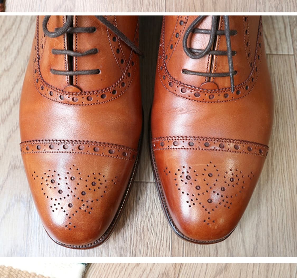 영국 메이드 grenson  그렌슨 가죽 윙팁  250F 상품이미지2