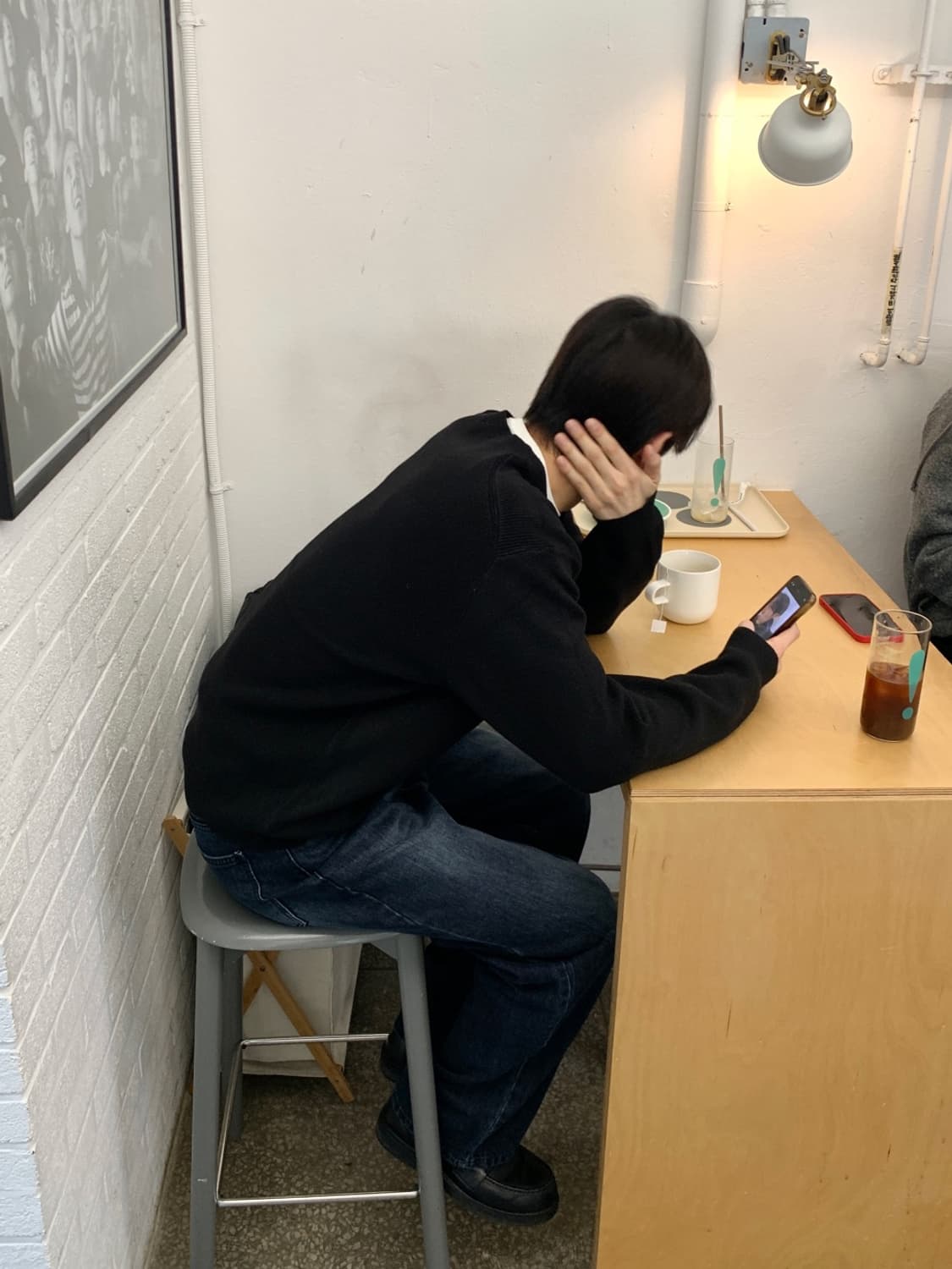 휴즈네스트 라운드넥 가디건 M 상품이미지4