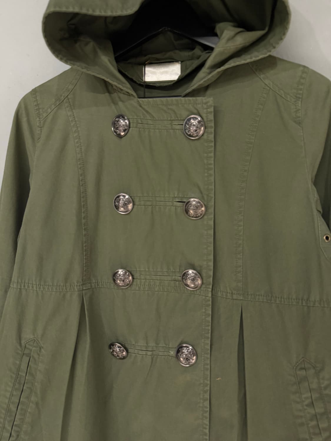 double button detail hood jacket 상품이미지6
