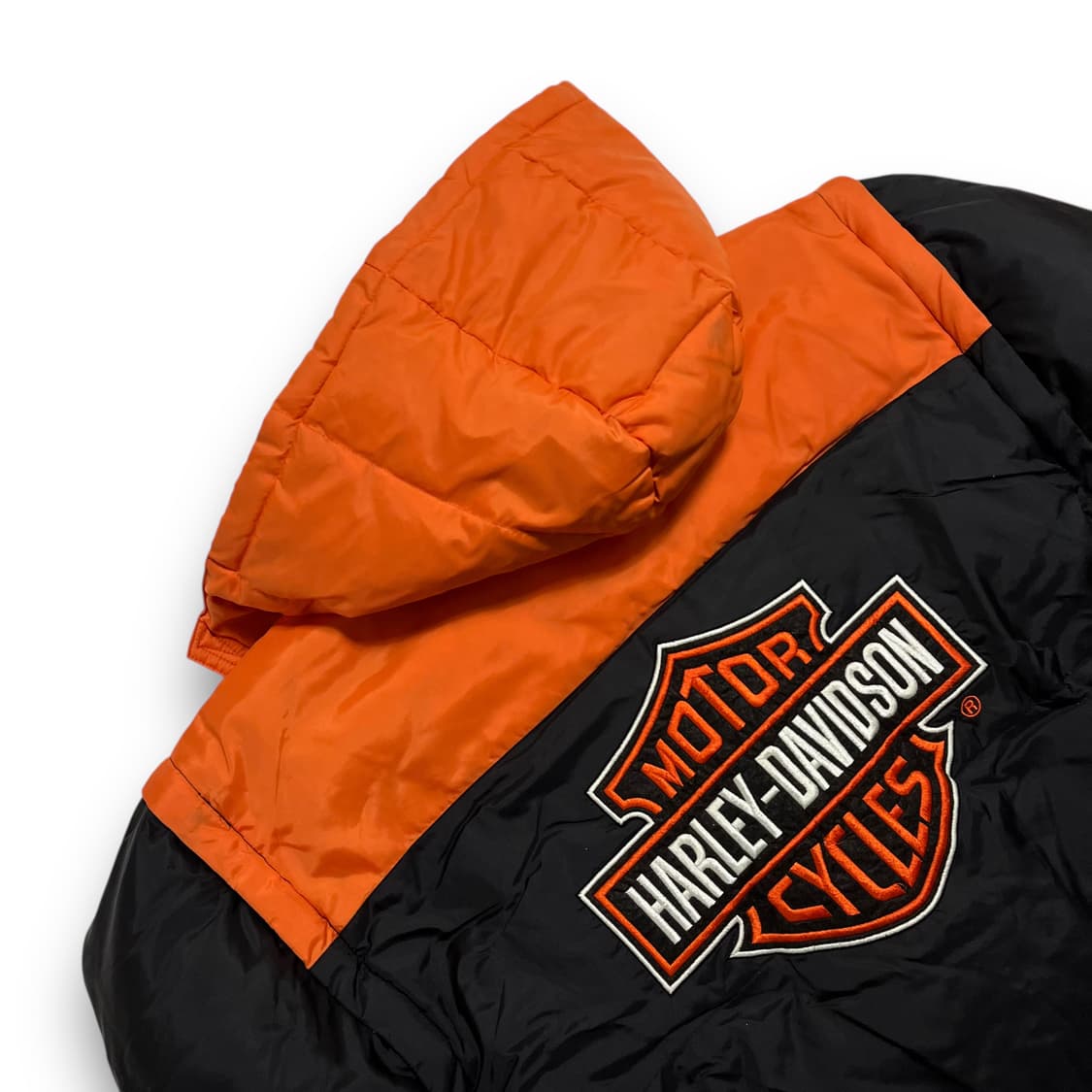할리데이비슨 빅로고 해체주의 패디드 후디 집업 상품이미지6