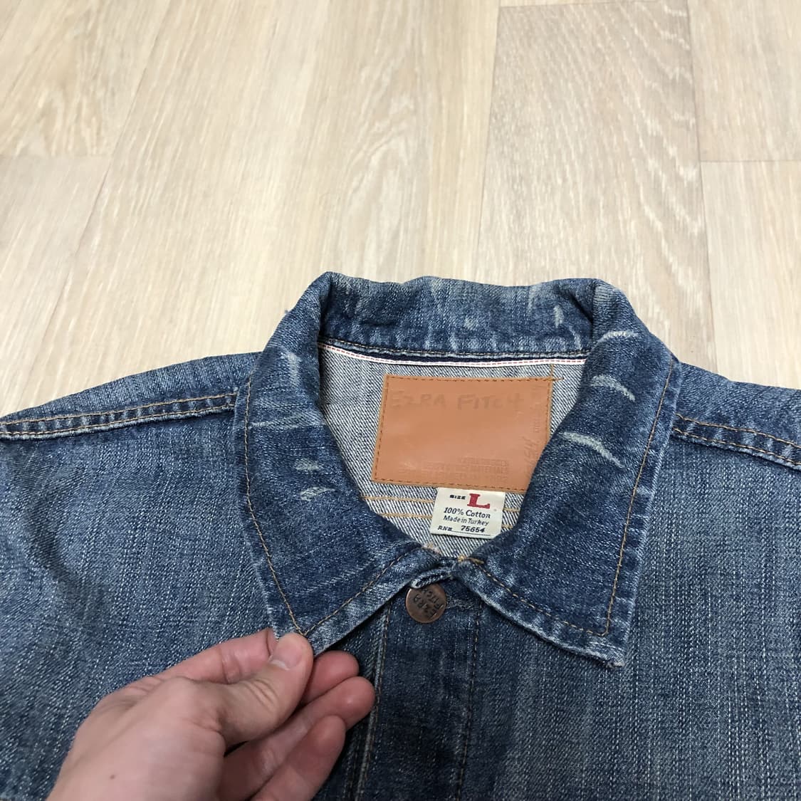 (L) 아베크롬비 에즈라피치 EZRA FITCH 2세대 하드 워싱 자켓 상품이미지3