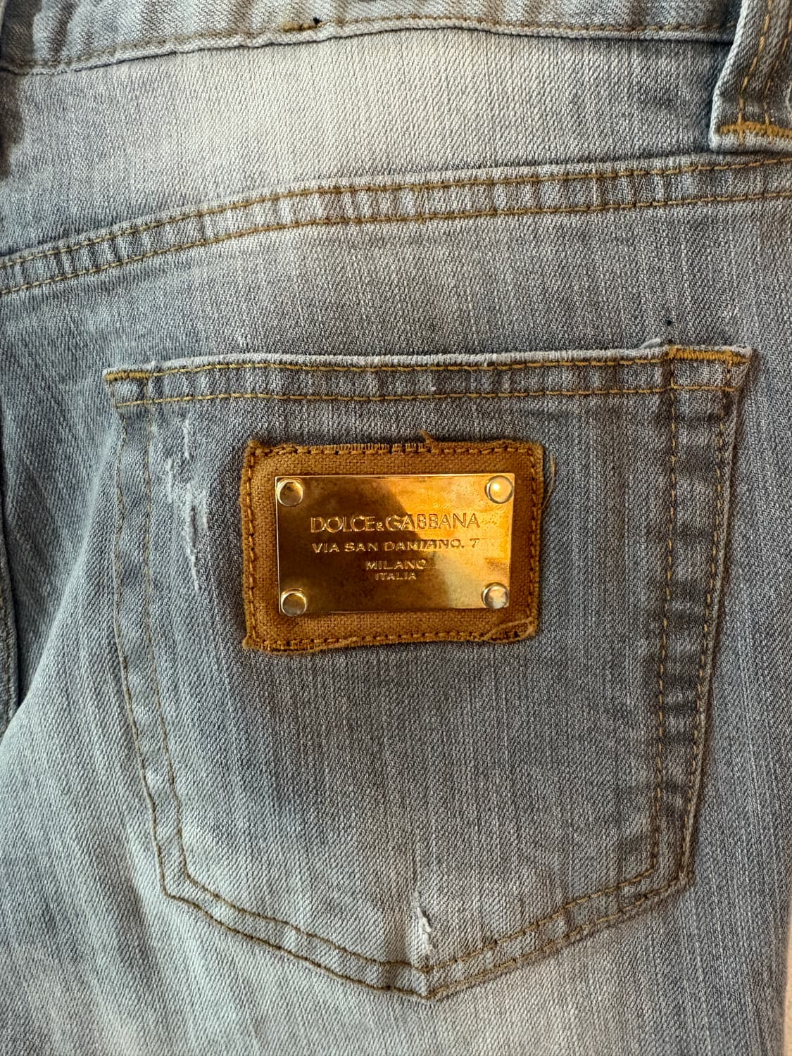 Dolce & Gabbana 세미 플레어 데님 (애쉬 라이트 워시)  상품이미지7