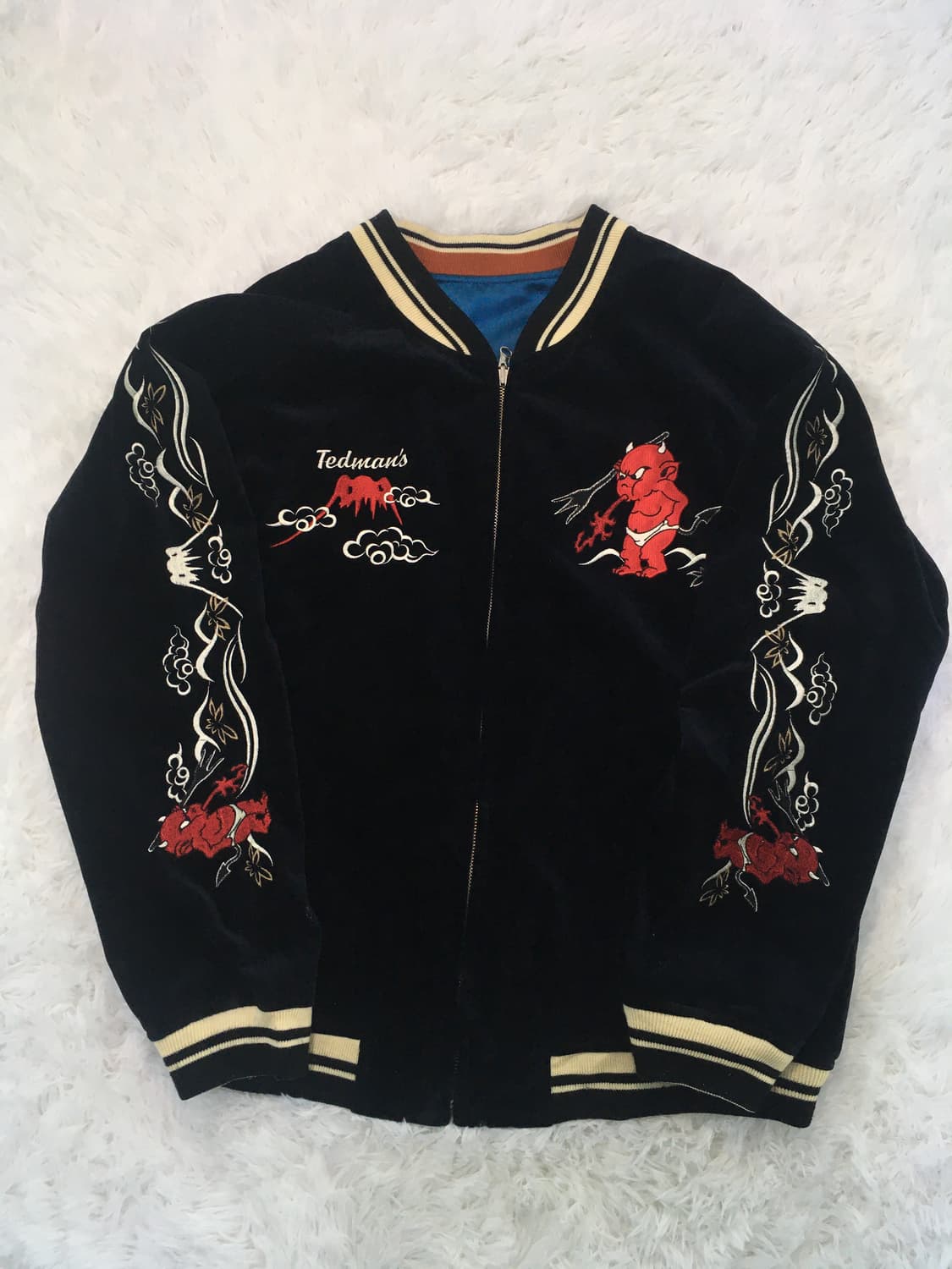 빈티지 양면 데빌 스카쟌 y2k 스트릿 갸루 펑키 일본빈티지712 상품이미지5