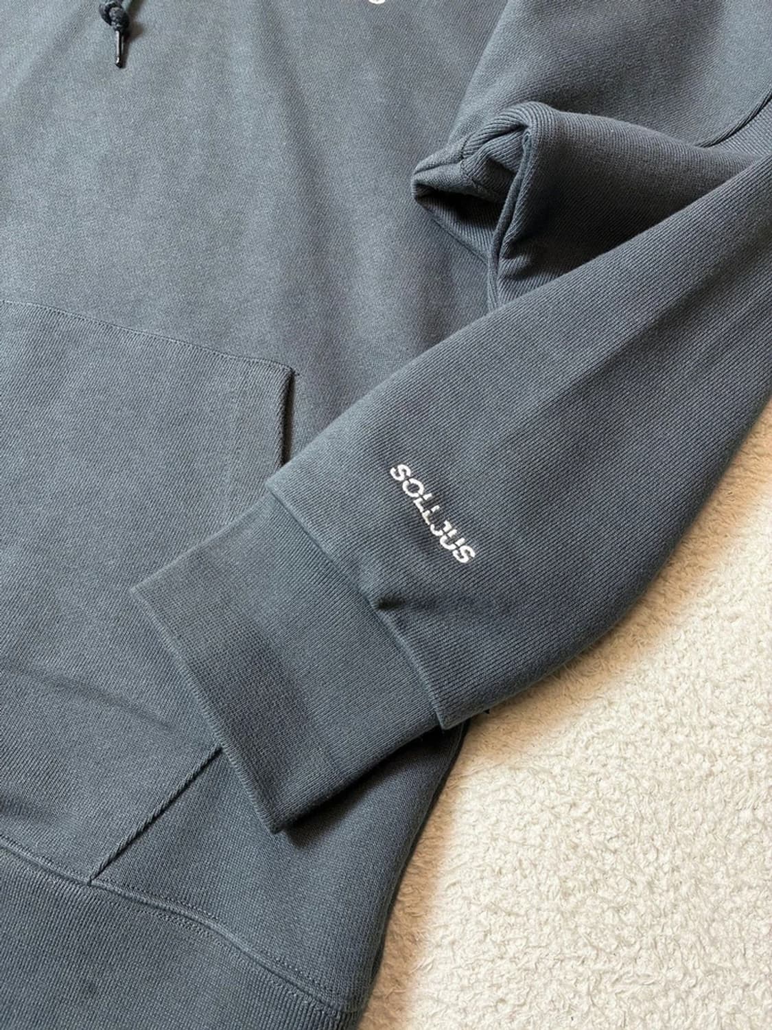 Solljus 헤비코튼 자수 오버핏 로고 후드티 PN6677 상품이미지8