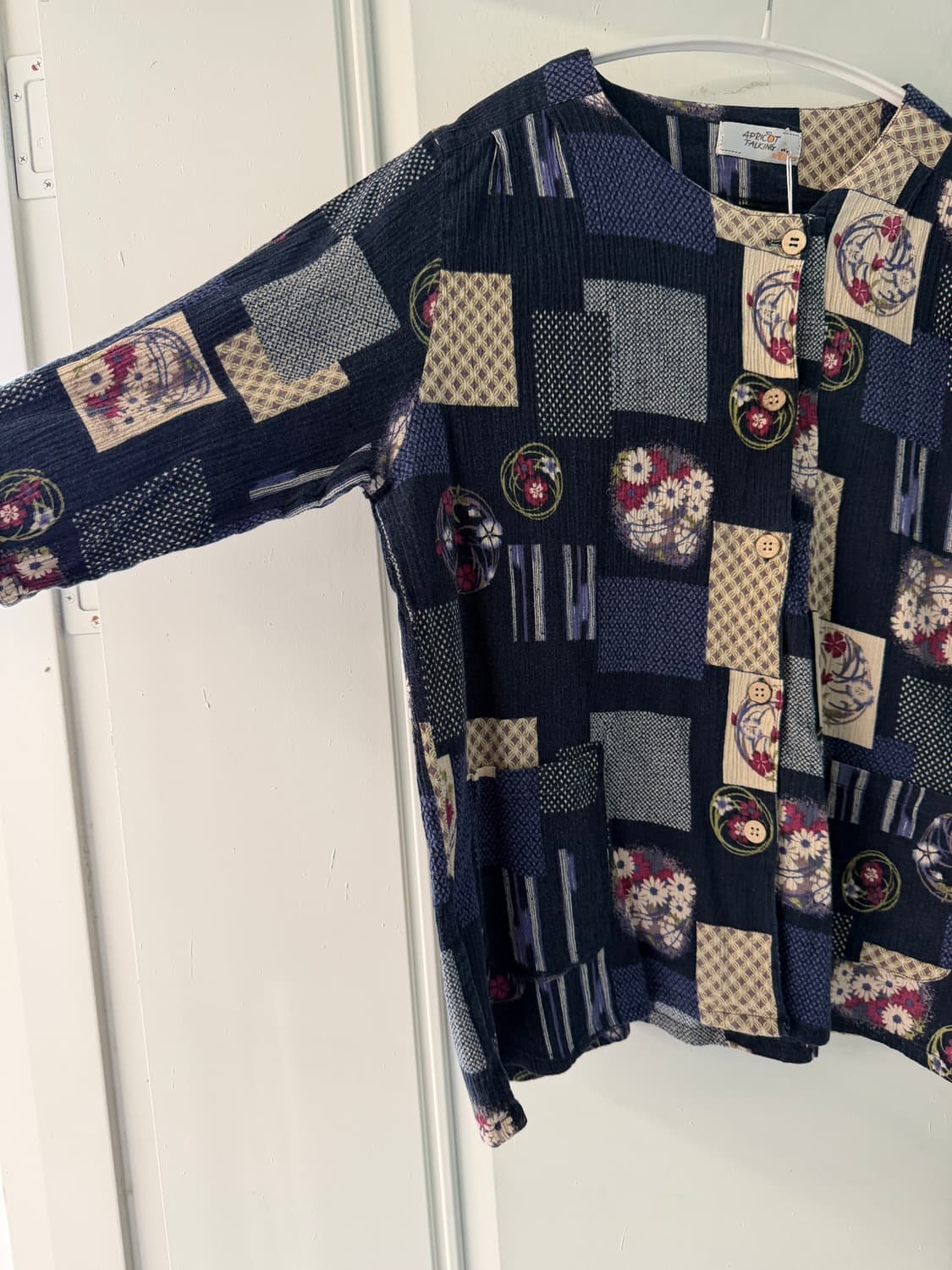 일본빈티지 모리 비대칭 가디건 블라우스 상품이미지7