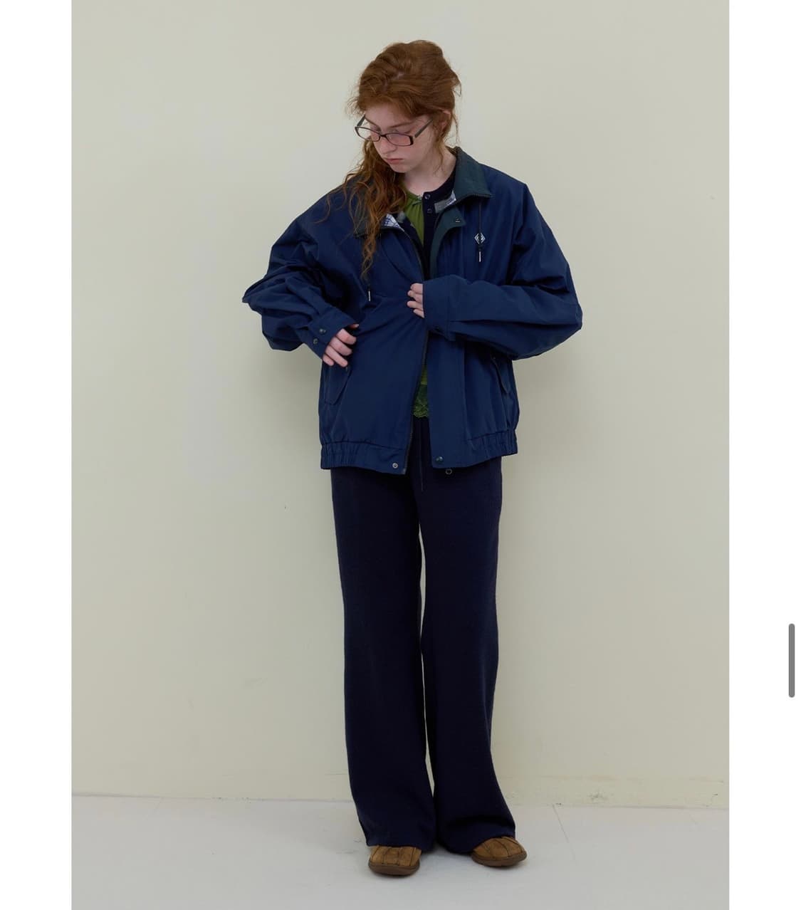 택만 제거한 새제품/ 노컨텐츠 리버시블 점퍼 상품이미지5