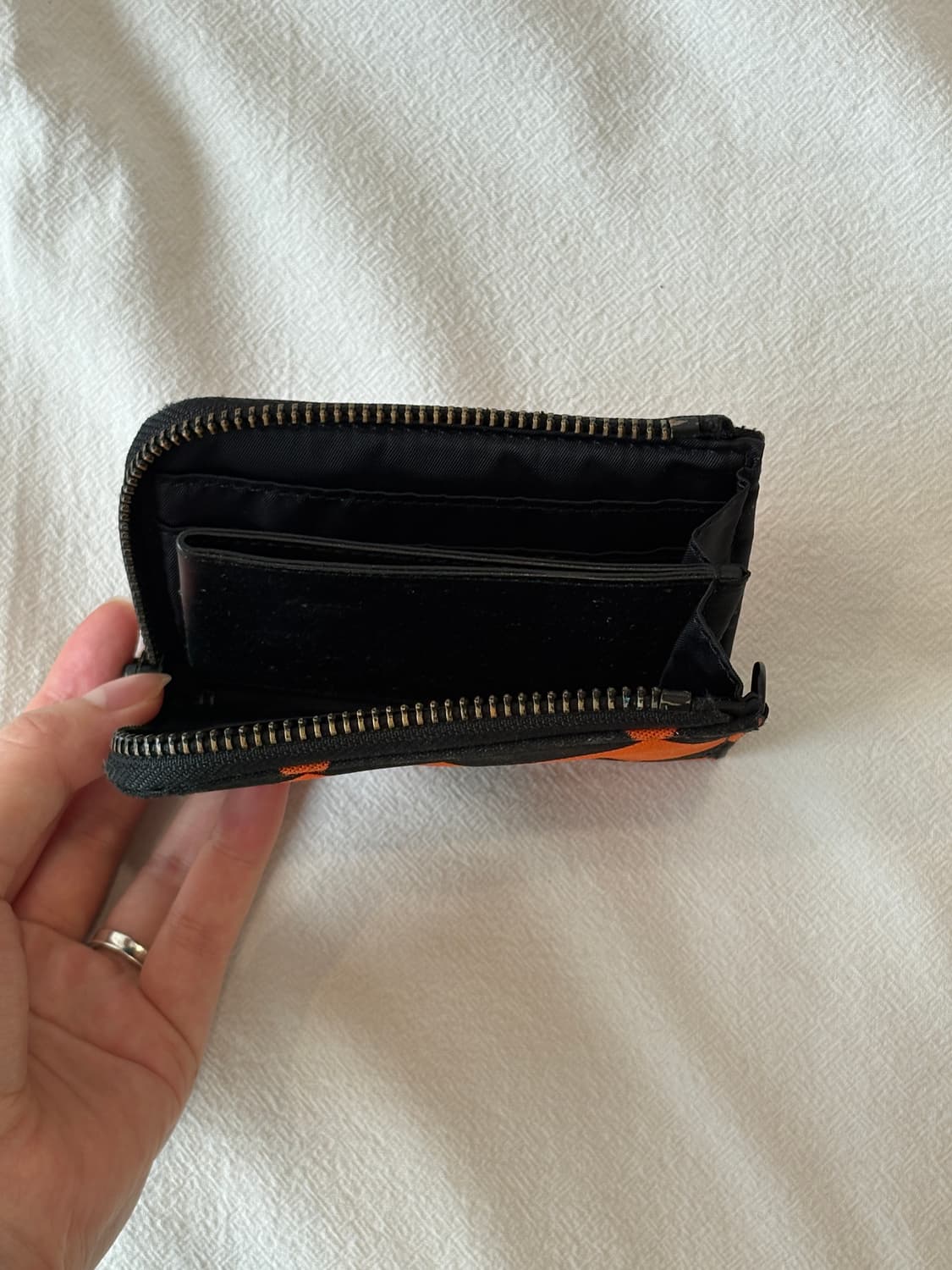 요시다 포터 다이아몬드 체크 패턴 카드 지갑 상품이미지5