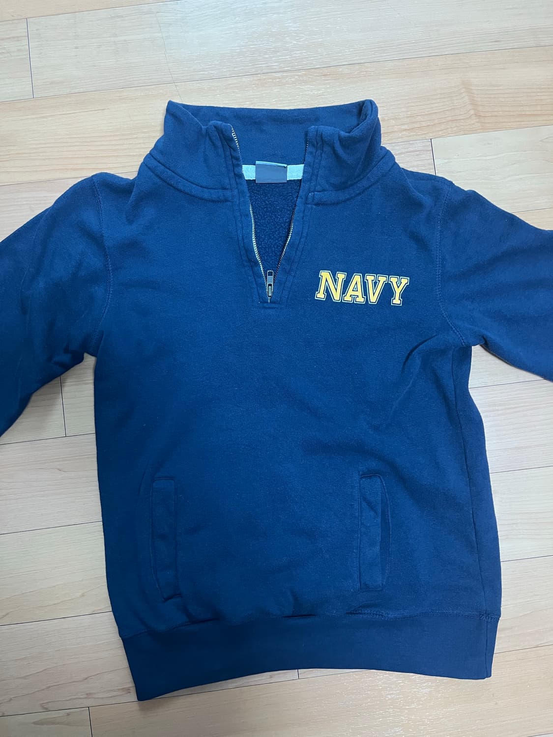 빈티지 네이비 하프집업 상품이미지2