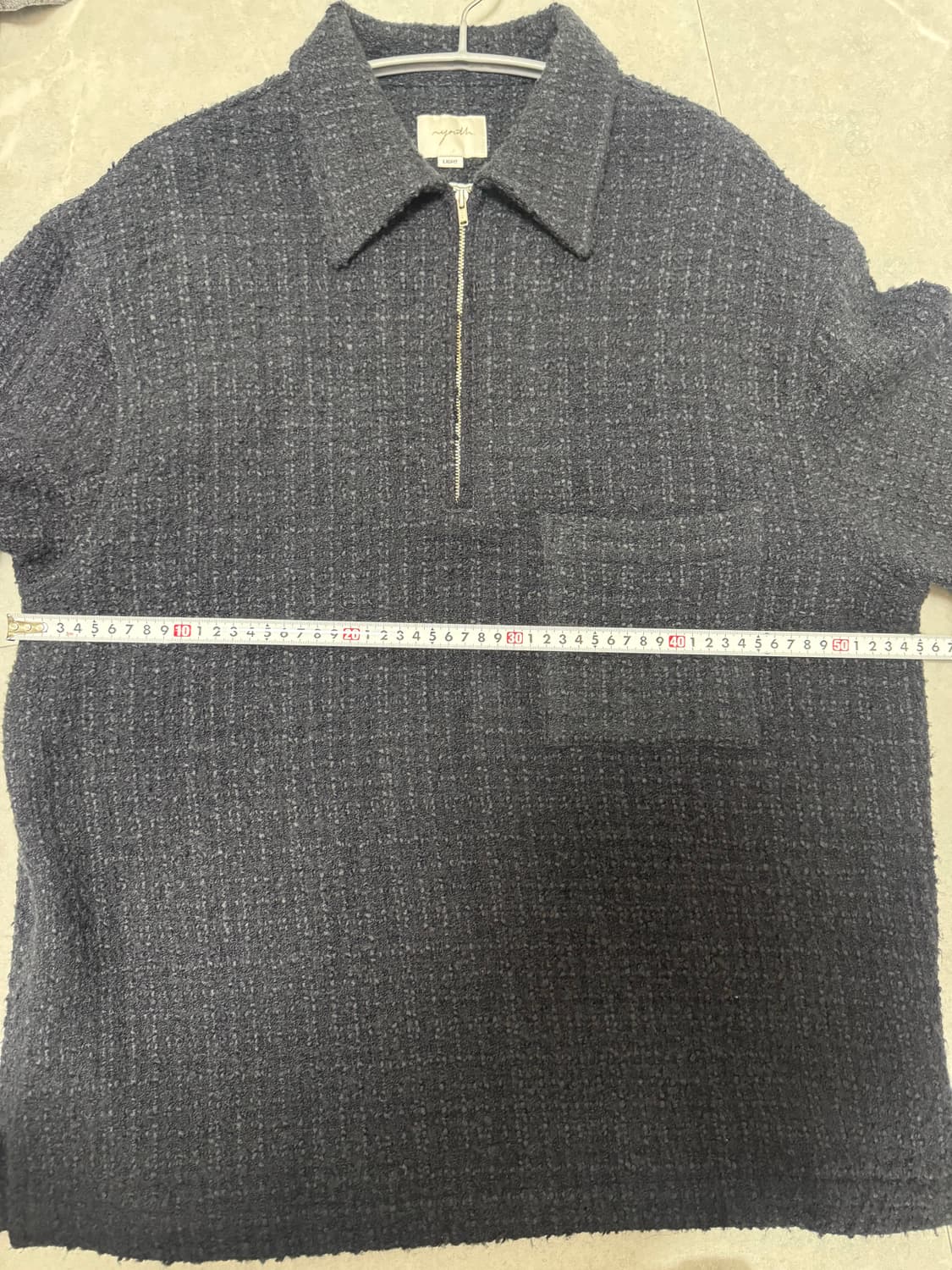 youth 유스 트위드 하프 집업 니트 m사이즈 비헤비어 바스통 드레익스 상품이미지4