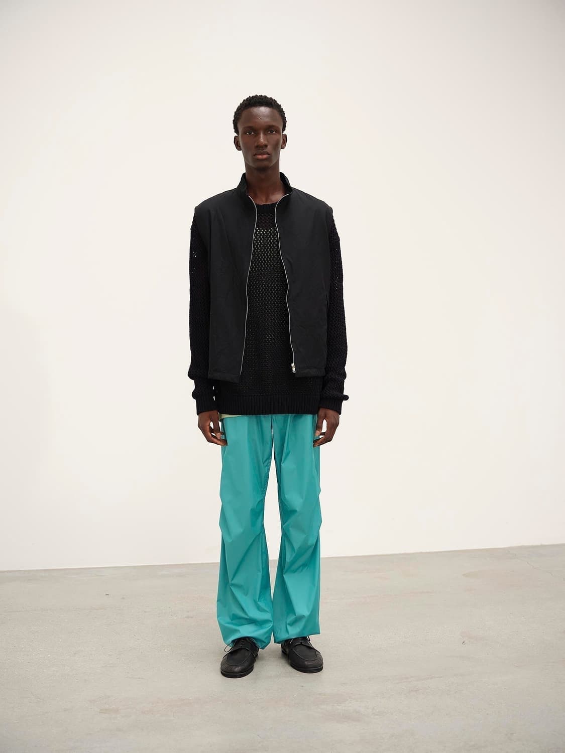 Auralee 오라리 하이카운트 울 포플린 베스트 블랙 4 상품이미지2