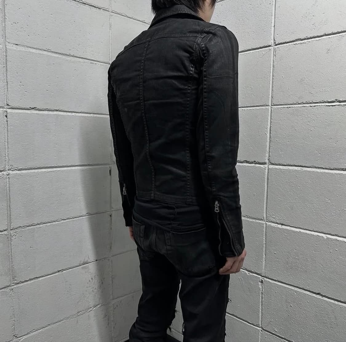 CIVARIZE archive Black wax coated jacket 상품이미지5