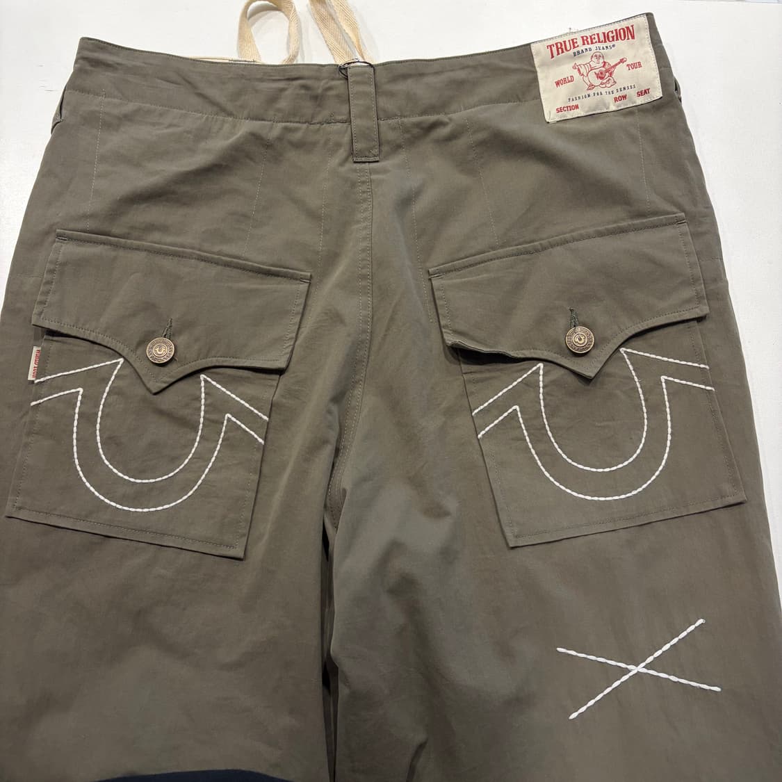 [L] 트루릴리젼 밀 그레네이드 와이드 팬츠 올리브 C581 상품이미지3