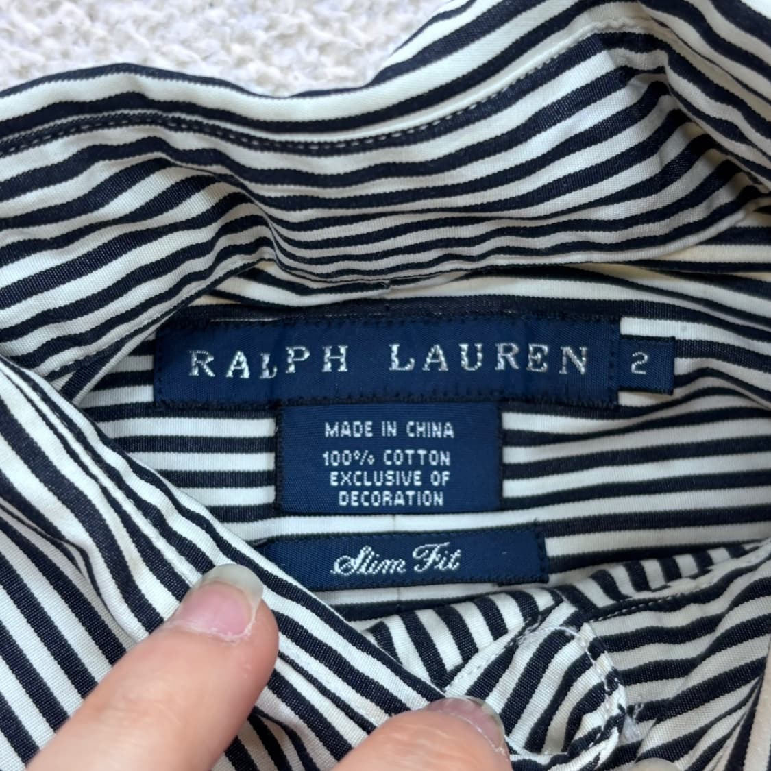 2 폴로랄프로렌 슬림핏 스트라이프 셔츠 0331E 상품이미지3