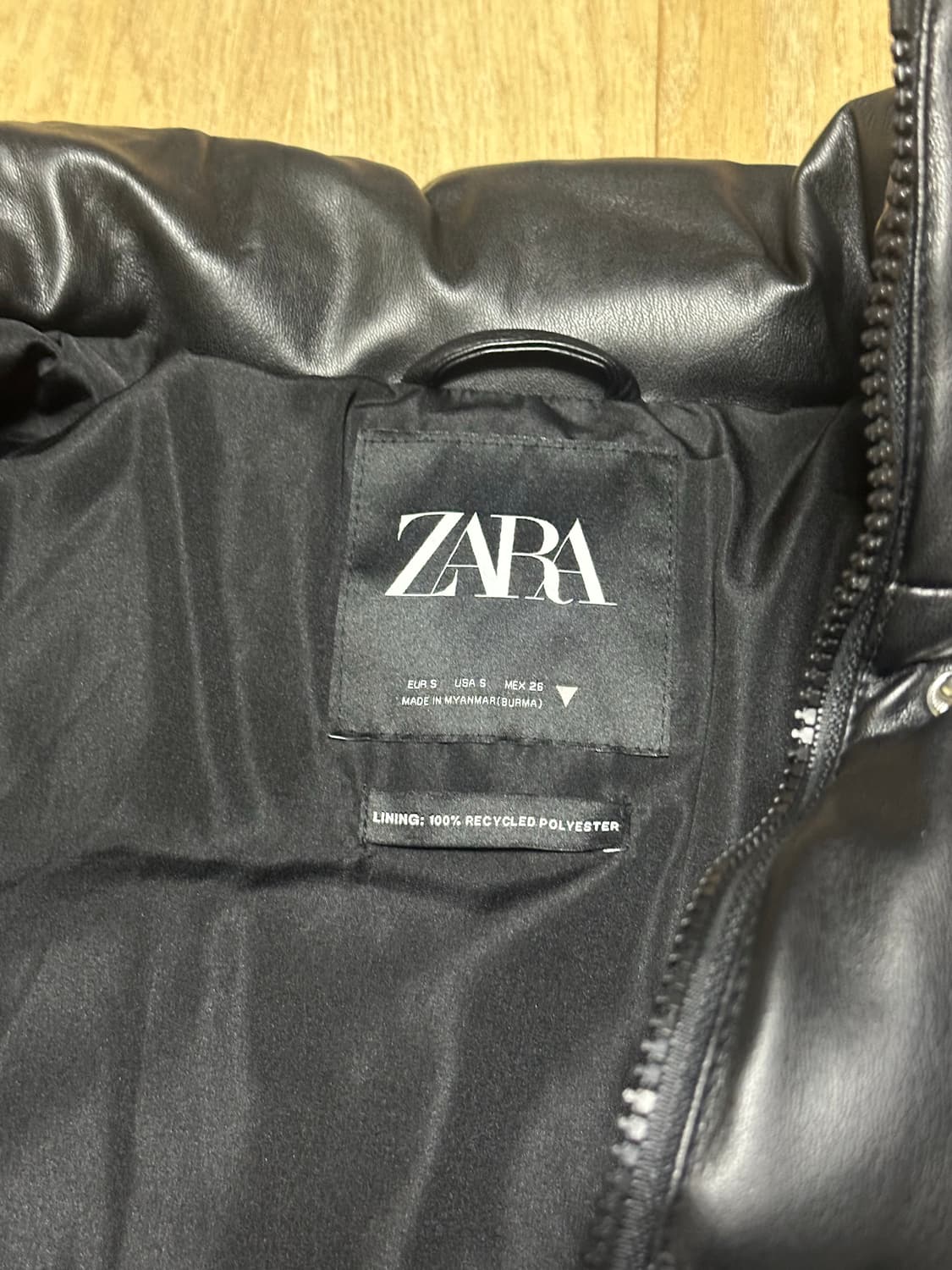 자라 레더패딩 상품이미지3