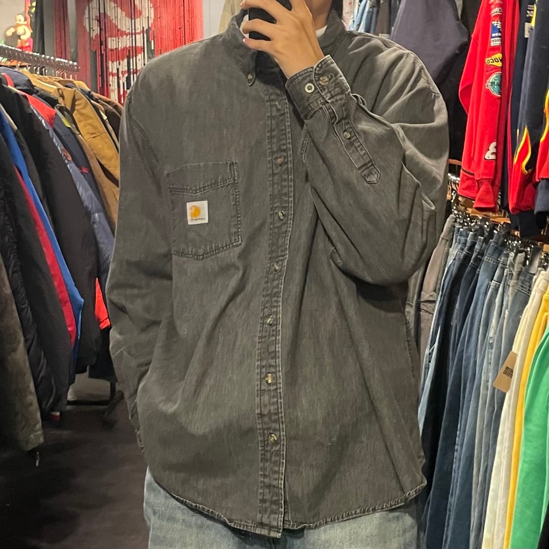 [IM] carhartt 칼하트 그레이 긴팔셔츠 상품이미지4