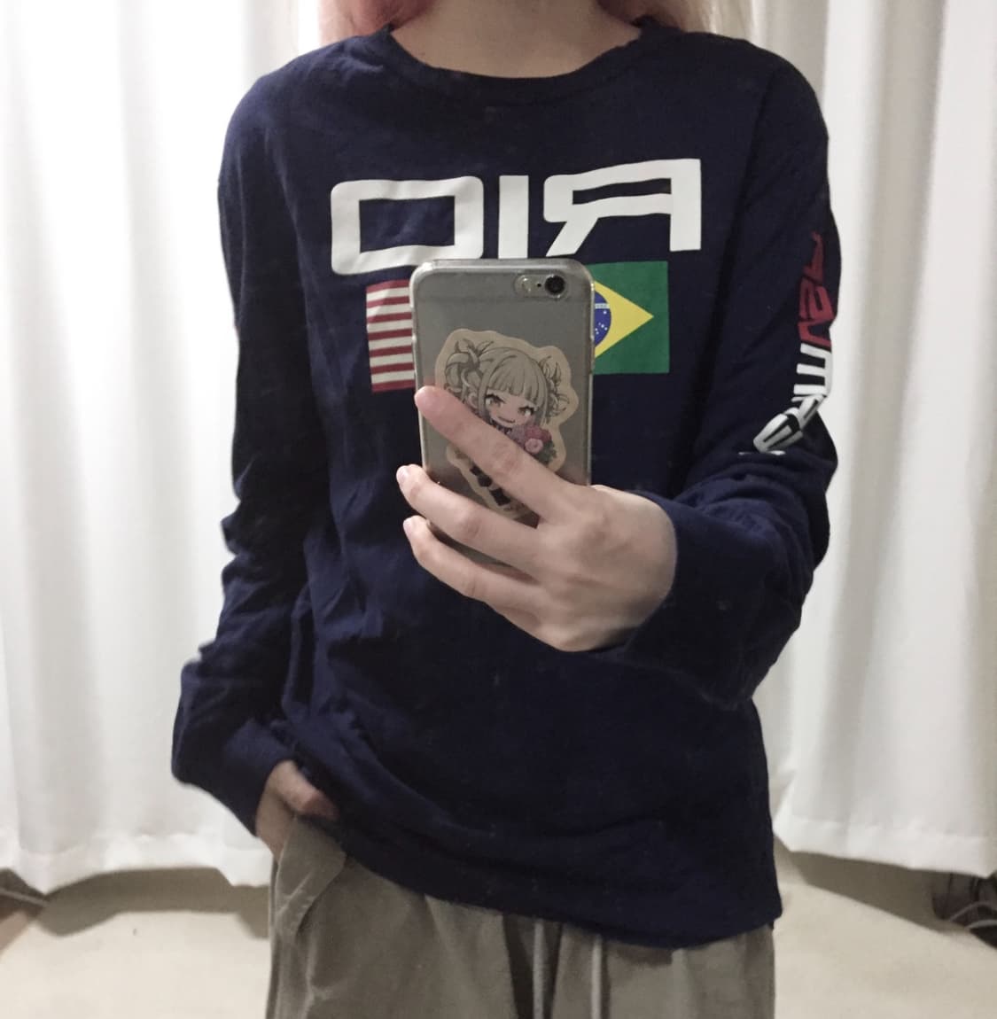 폴로 랄프로렌 네이비 리오 브라질 USA 올림픽 롱슬리브 긴팔 상품이미지1