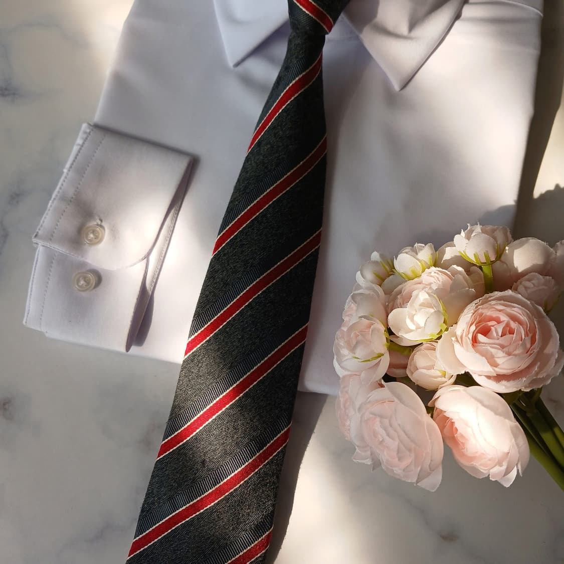 에스.티. 듀퐁 넥타이 그레이 스트라이프 8cm A+등급 A19830
 상품이미지3