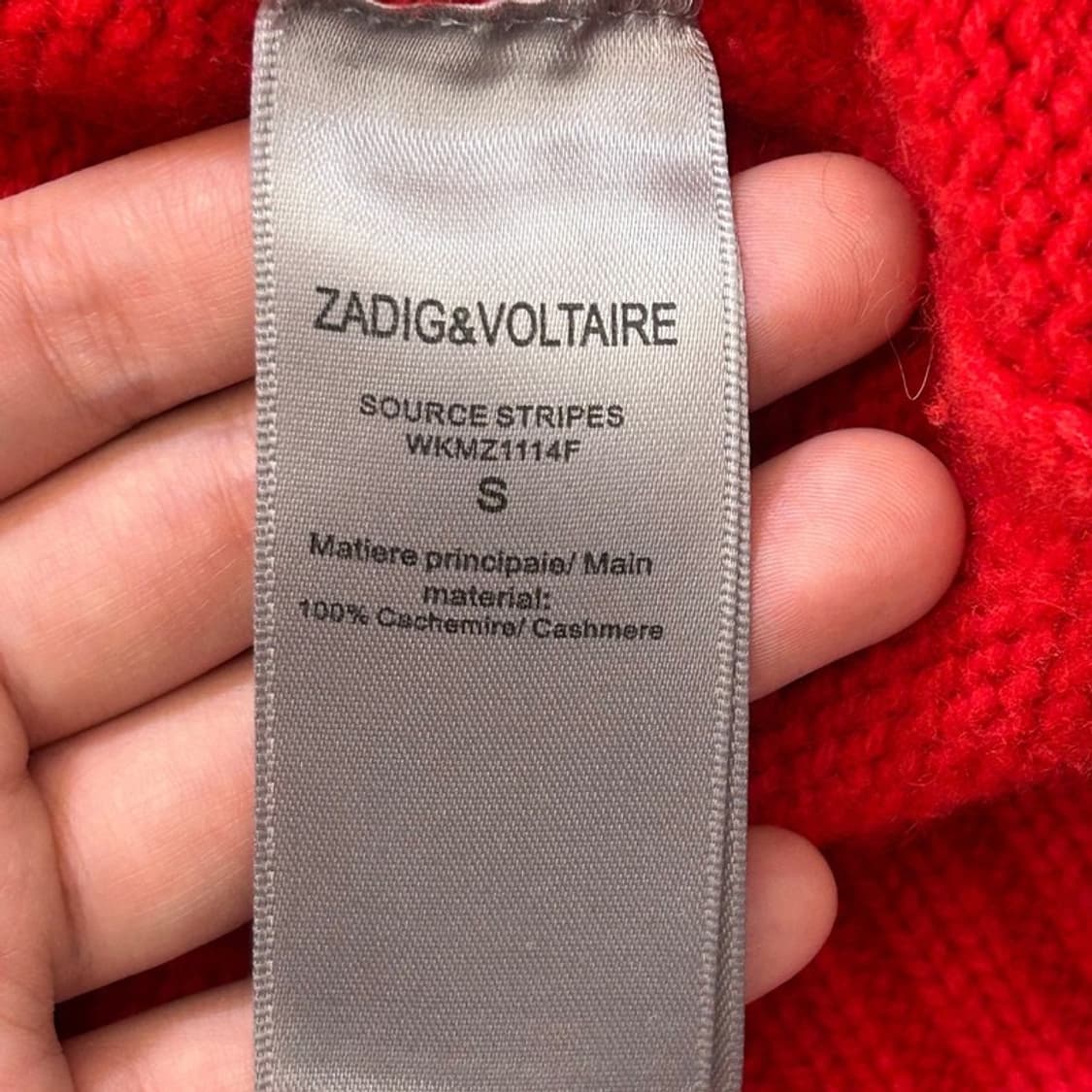 자딕앤볼테르 알마 락앤롤 100% 캐시미어 터틀넥 스웨터 S 상품이미지6