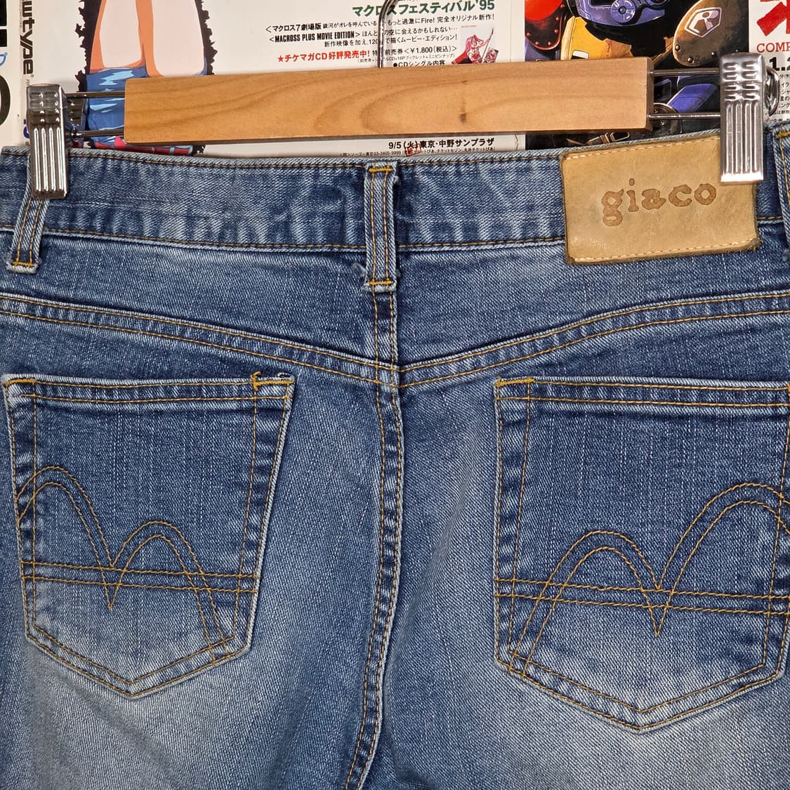 빈티지 중청 워싱 부츠컷 데님 팬츠 상품이미지3