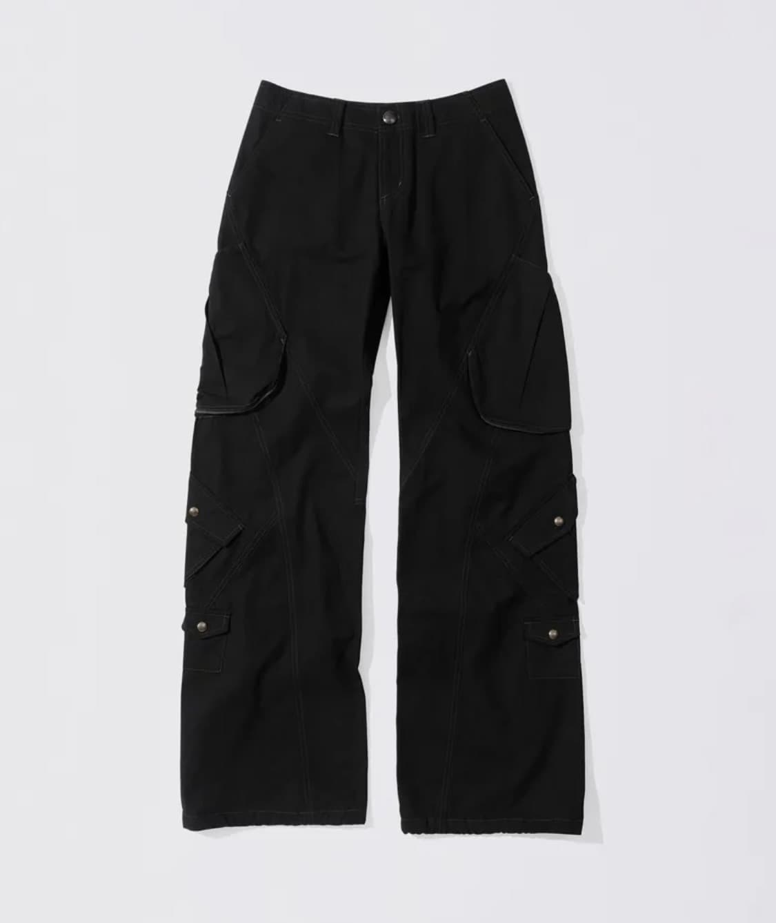 Washed Cargo Pants Black 상품이미지1